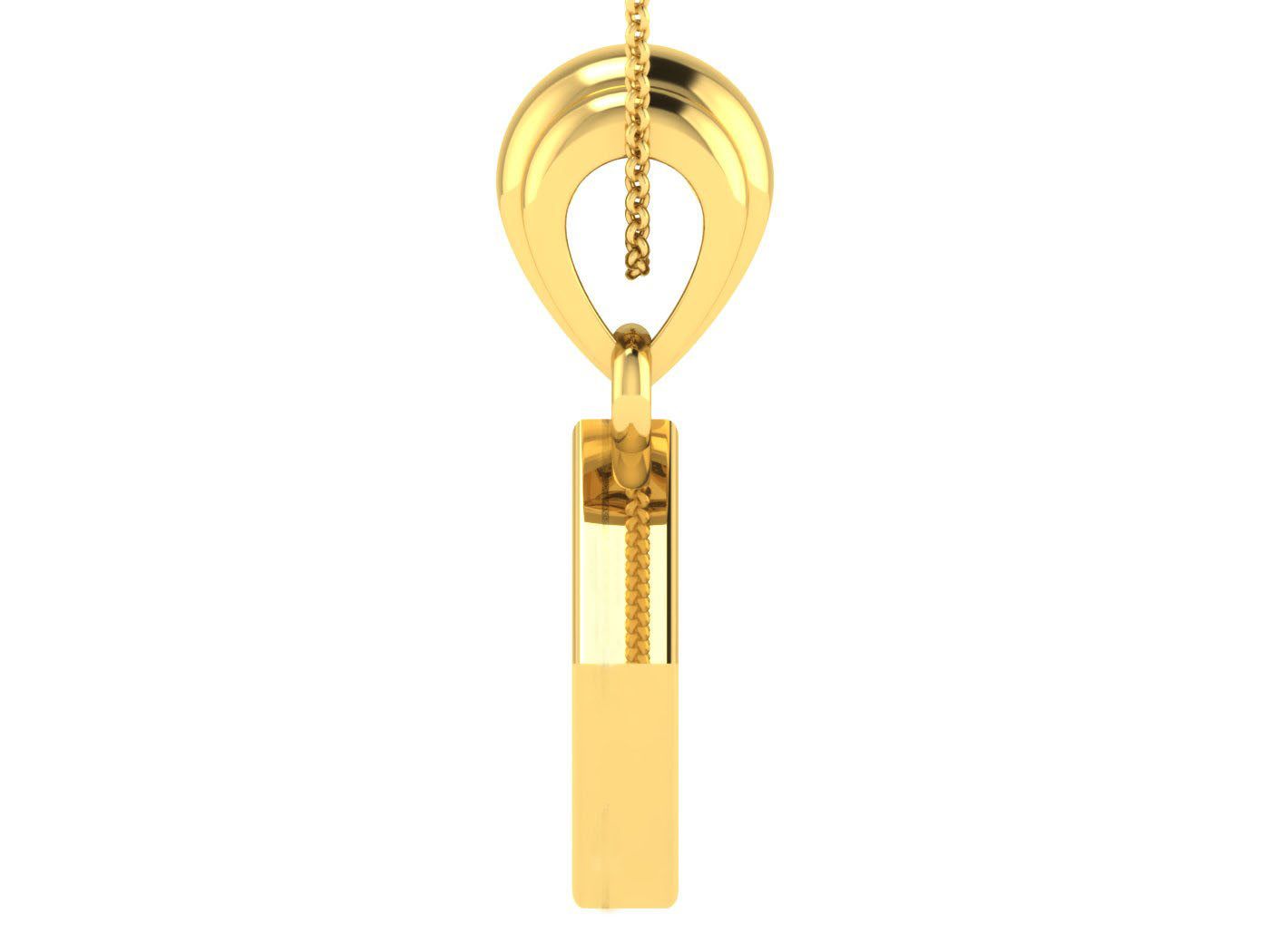 Nidal Jewels | Radiant Diamond Matrix Gold Pendant - Nidal Jewels